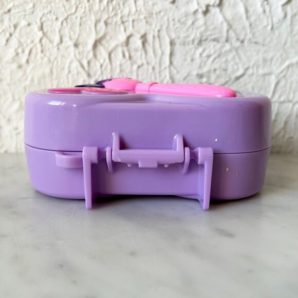Polly Pocket Art Studio Compact Purple Heart Shape - 2021 Mattel - Picture 9 of 11